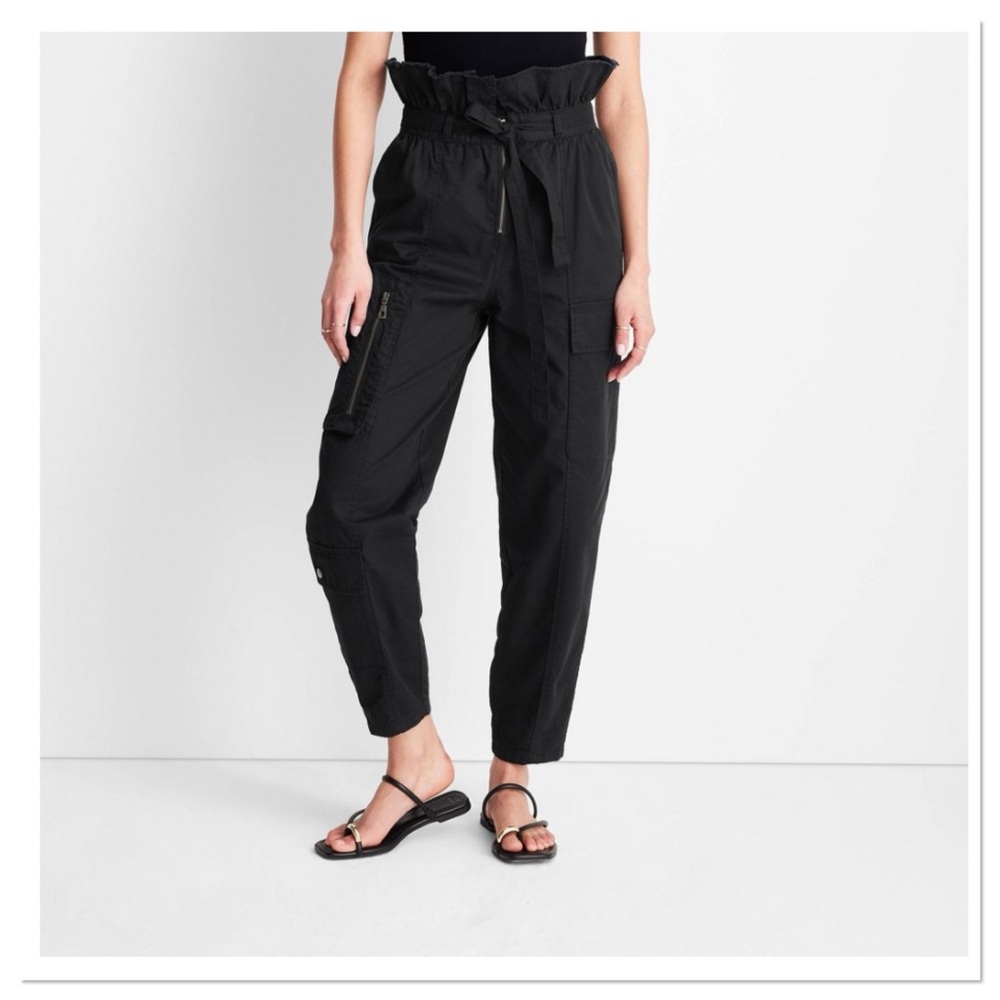 Women’s High Waisted Fold Over Cargo Pants Future Collective